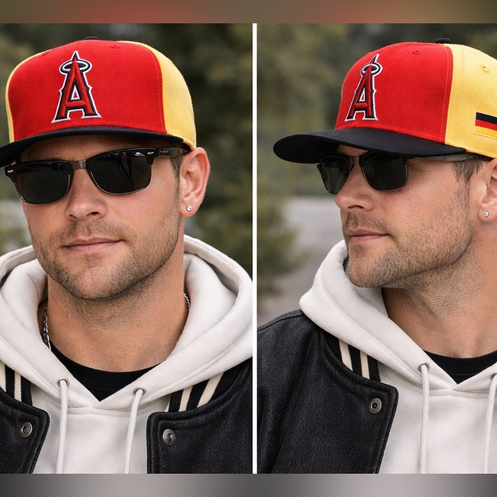 Los Angeles Angels German Heritage Snapback Hat Flag Stadium Exclusive SGA New